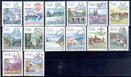 1982-1984 TIERKREISZEICHEN 14 MARKEN ** POSTFRISCH ** -BR104