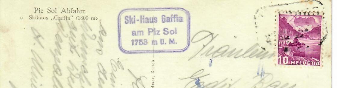Cartoline postali: Piz Sol Abfahrt – Usato da Hochdorf venduto da Ziegel-16 1