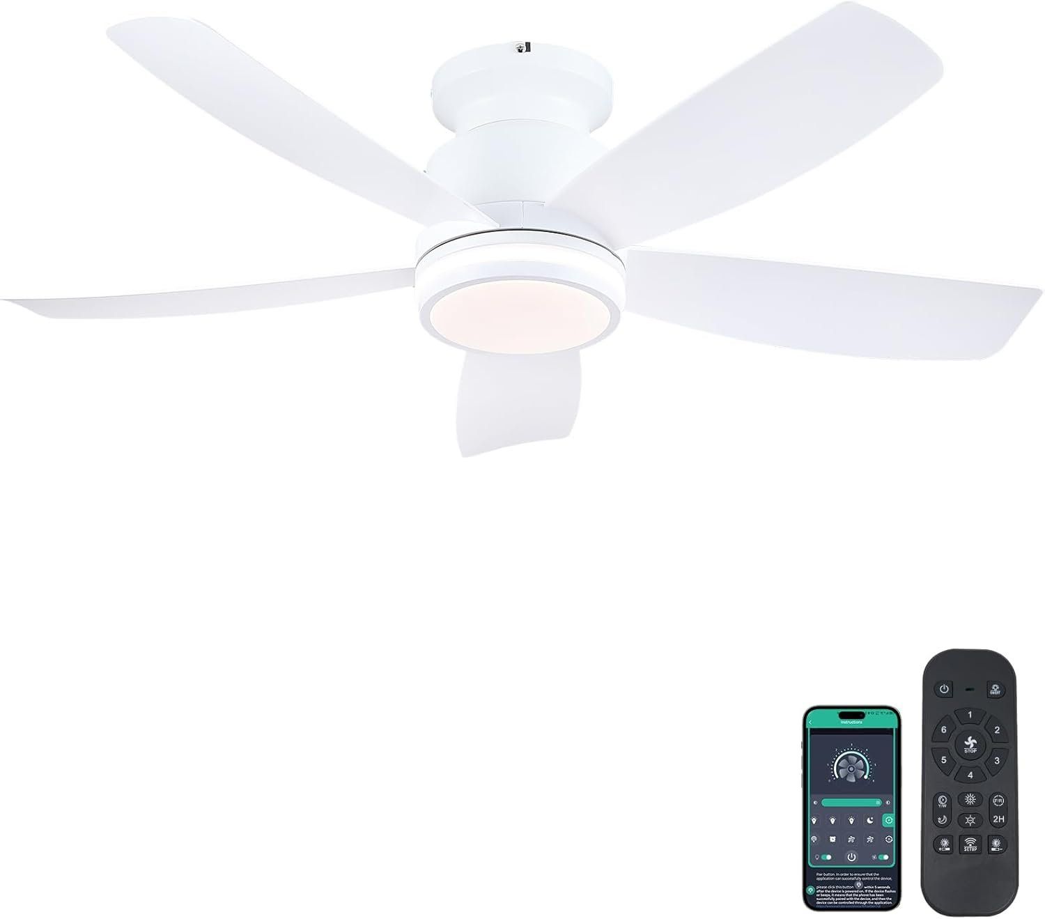 Ventilatori: Deckenventilator mit Licht 104cm Fernbedienung – Nuovo e nell'imballaggio originale da Suhr venduto da SchnapperCH