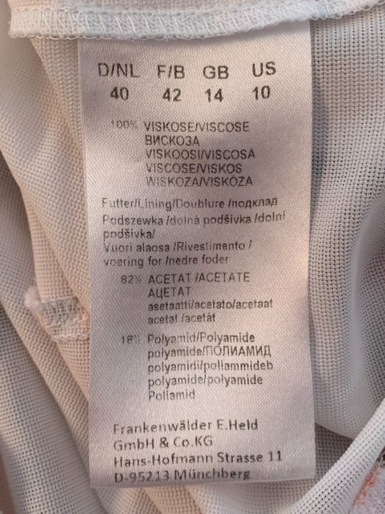 Vestiti: FRANK WALDER Damen Kleid, Gr. 40 – Usato da Worb venduto da farben20zauber 5