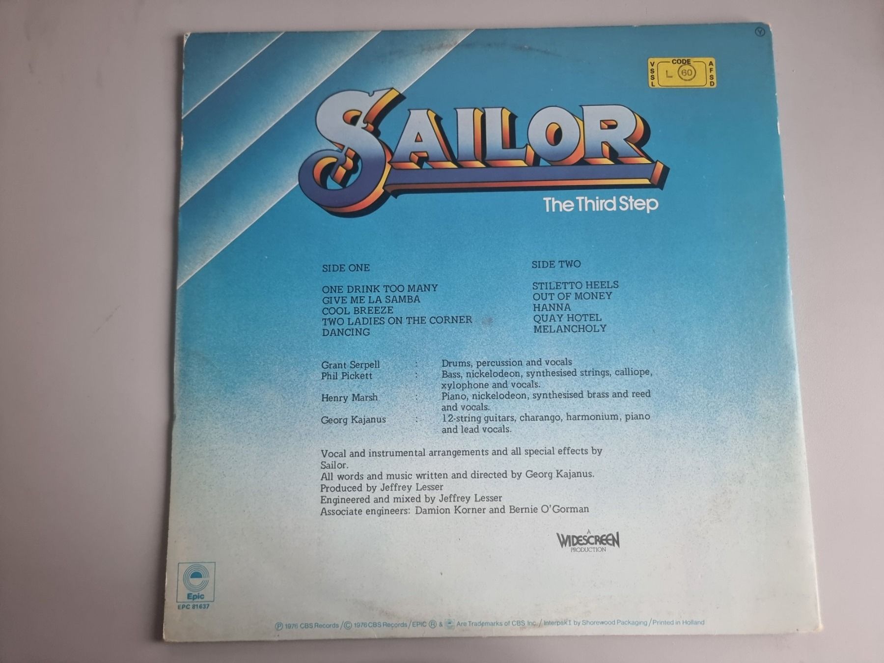 Dischi in vinile: LP Sailor – The Third Step – Usato da Schaffhausen venduto da Kellerrassel 2