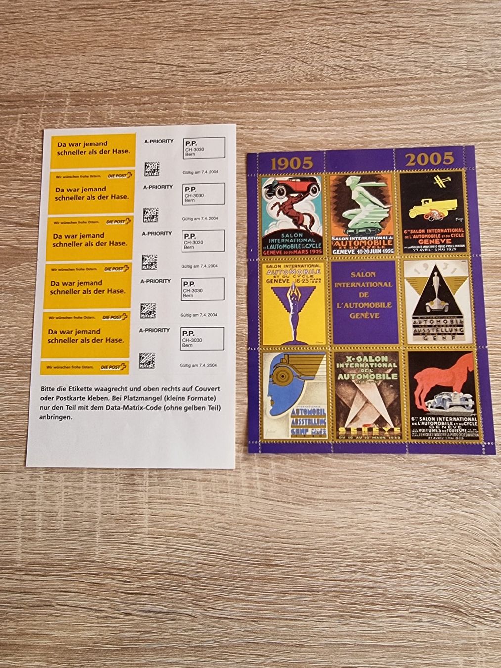 Tutti i francobolli: 2 Top-Bogen Schweiz postfrisch - Kat. Fr. 130.00 – Usato da Buchen venduto da Jonny58
