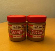 2 Gläser Peanut Butter Crunchy/Erdnussbutter je 350g