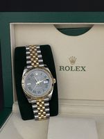 Rolex Datwjust 41 / Wimbledon / Gold Stahl 126333