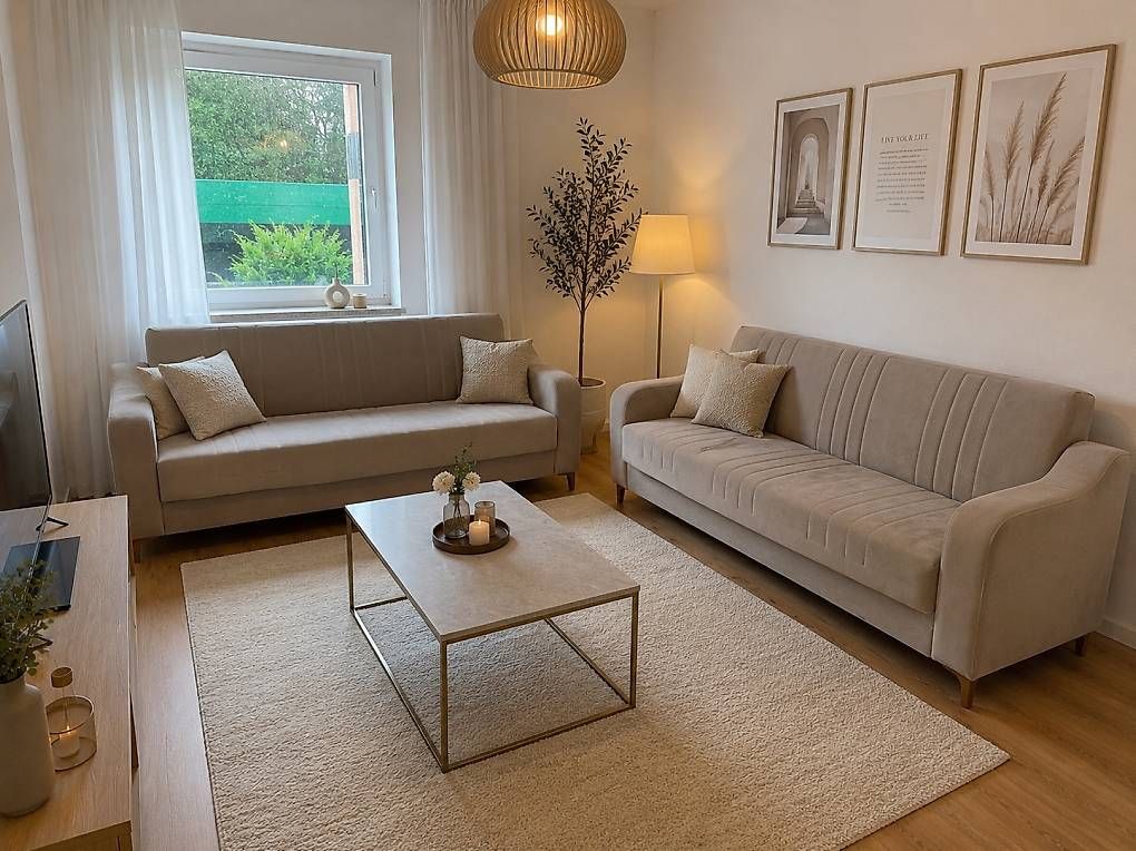 Sofas: Grau beige  Sofas mit schlaffunktion – D'occasion à Allschwil par ayl_59q5 2