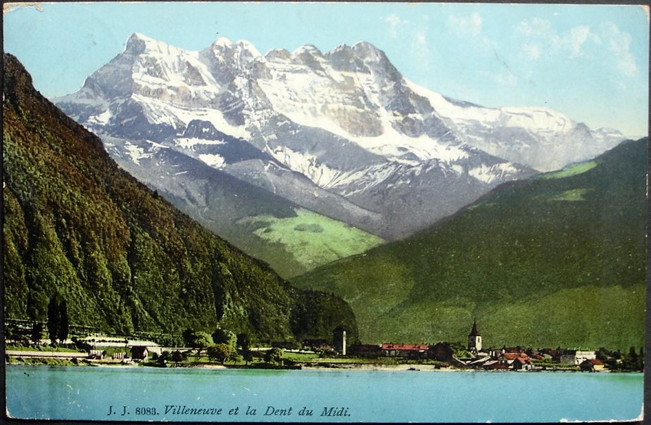 Cartoline postali: VILLENEUVE et la Dent du Midi – Usato da Jona venduto da philajona
