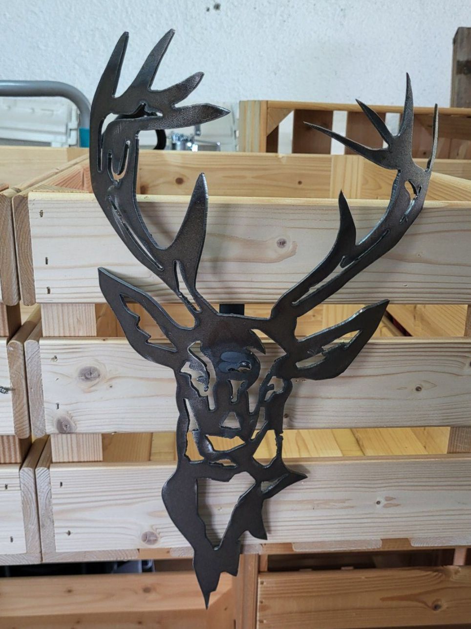 Alle Dekorationen: Hirschkopf ca. L 30 cm Metall Wanddekor – Neu (gemäss Beschreibung) aus Diessenhofen von Osio
