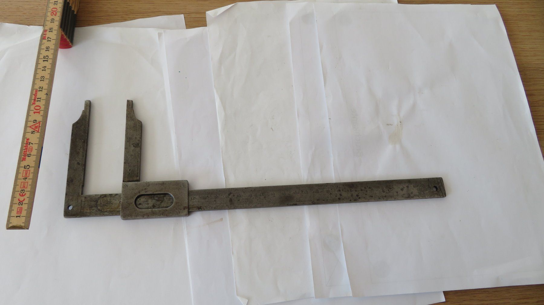 Misurare: Messschieber, Schiebelehre antik bis 28 cm – Usato da Wetzikon ZH venduto da morda1954 3