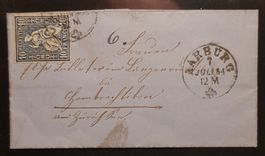Sehr Alter Brief 1864 Aarburg nach Hombrechtikon