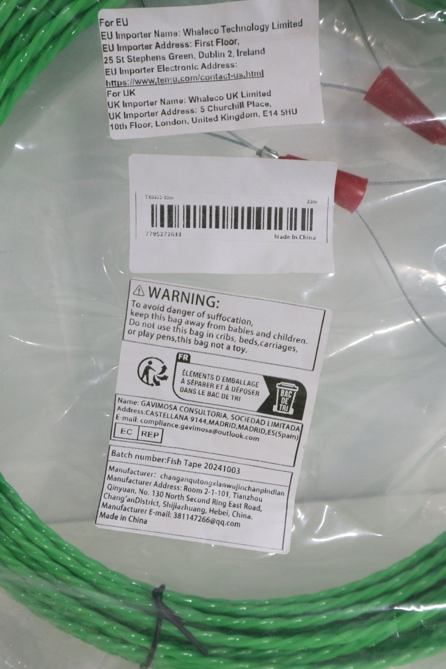Tutti gli attrezzi: Kabeleinzugshilfe 30m Fiberglas – Nuovo e nell'imballaggio originale da Volketswil venduto da brockipfannenstil 1