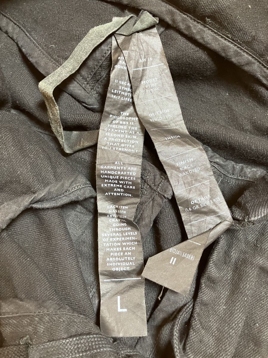 Pantaloni: Boris Bidjan Saberi Hose – Usato da Maracon venduto da hue_6sb7 4