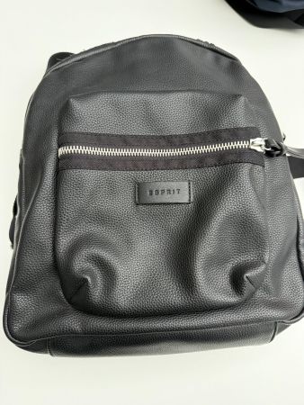ESPRIT Rucksack Schwarz, Kunstleder, mittlere Grösse