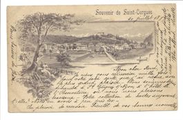 Souvenir de Saint-Cergues (VD) sehr frühe Dorfansicht - 1897