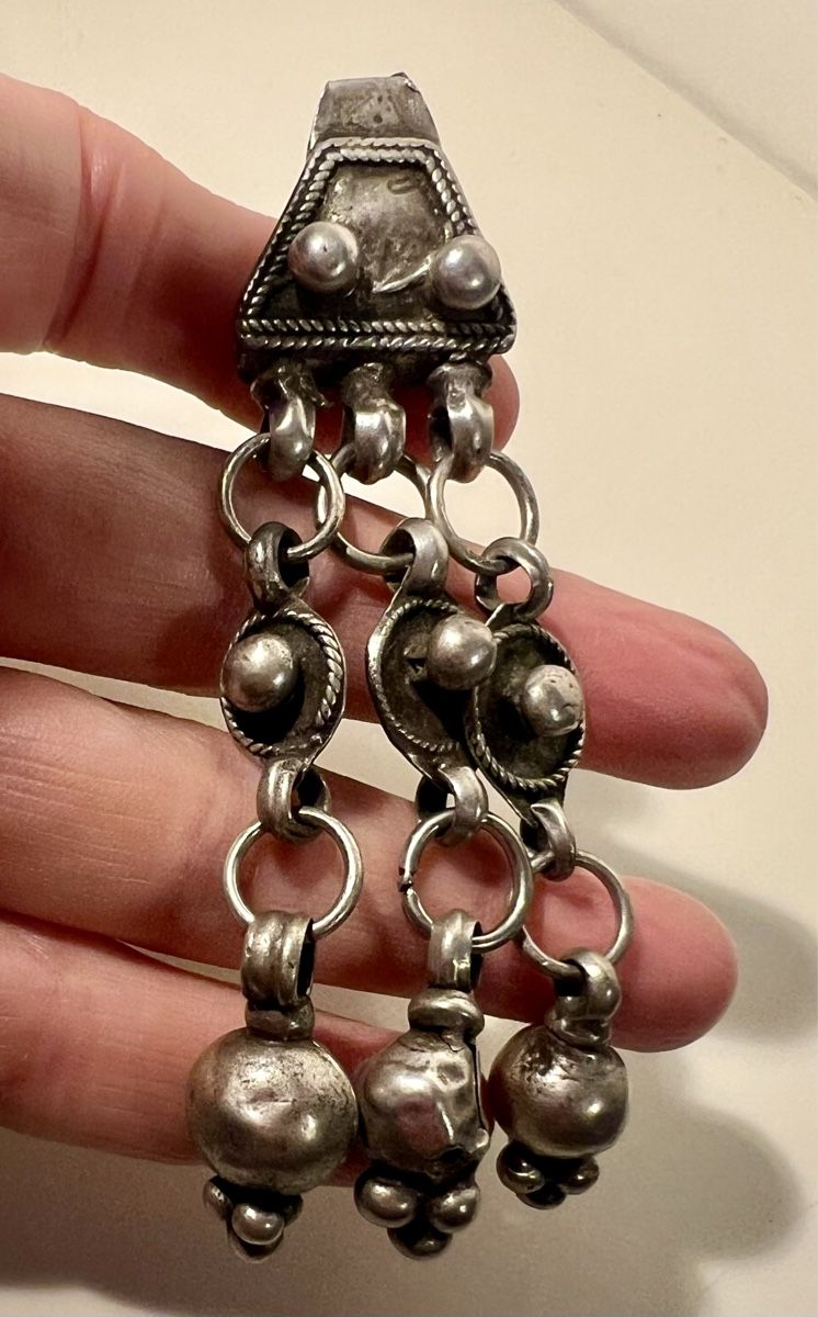 Pendentif Ancien En Argent Massif – Bijou Vintage – Occasion