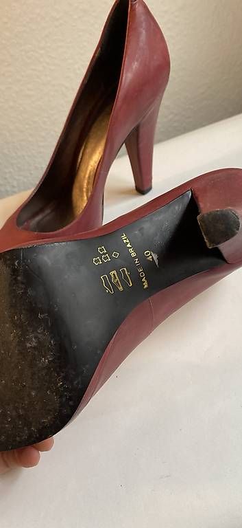 Scarpe da donna: Rote Peeptoe Pumps Gr. 40 – Usato da Zürich venduto da asc_72wl 2