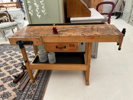 Hobelbank Sideboard Wandtisch restauriert vintage börnie's