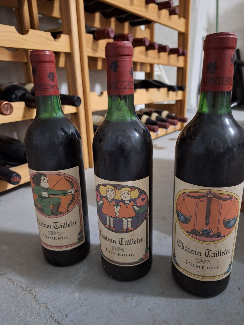 Vino: 3 Flaschen Pomerol "Chateau Taillefer" 1974 – Nuovo e nell'imballaggio originale da Luzern venduto da luc_9k8h