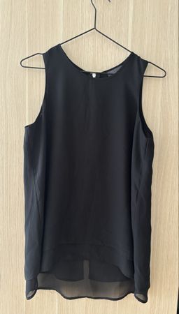 Schickes, schwarzes Sommer Top Bluse von Yessica, Grösse 36