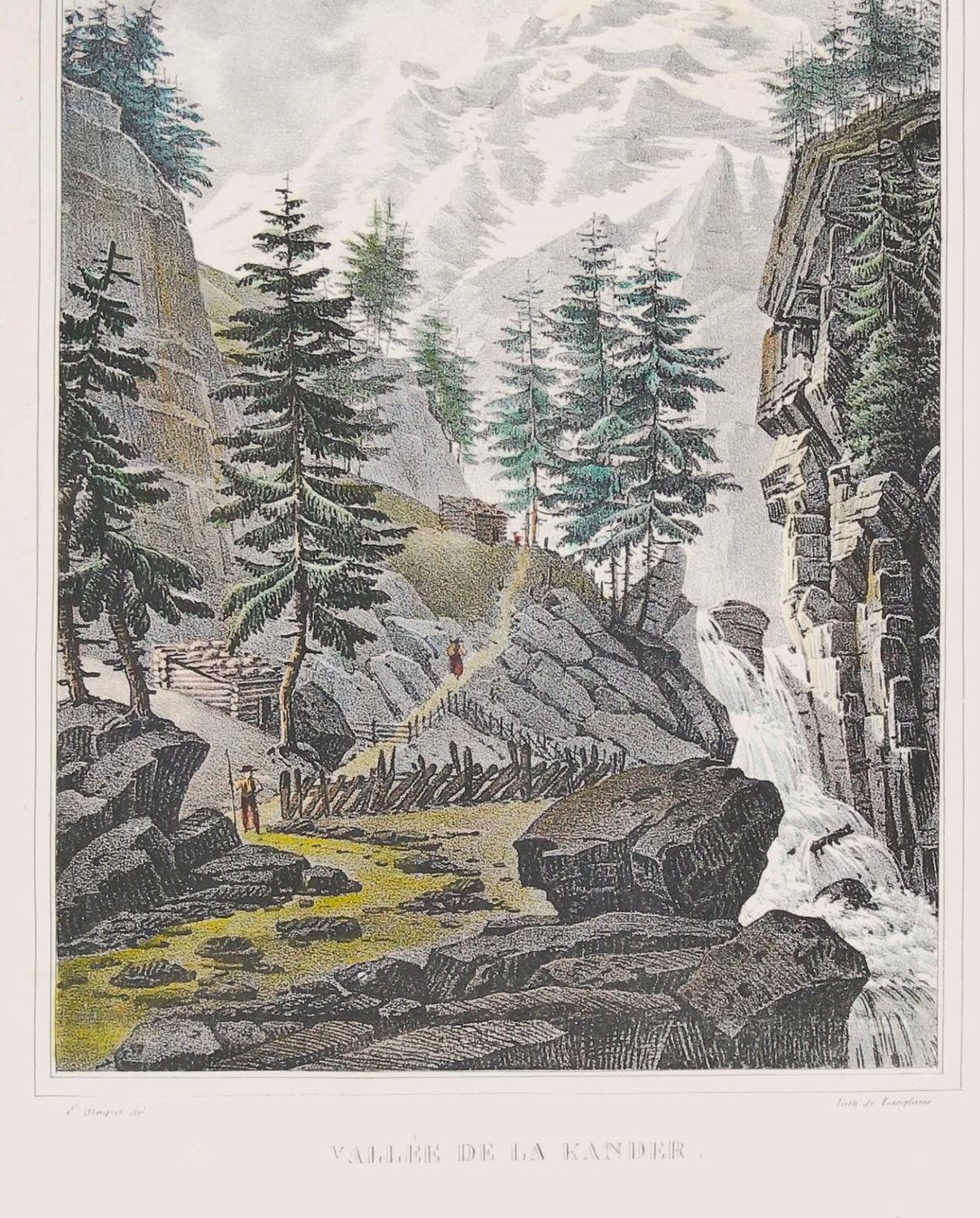 Incisioni: Kander Original-Lithographie von Pingret – Usato da Rafz venduto da Helvet32 1