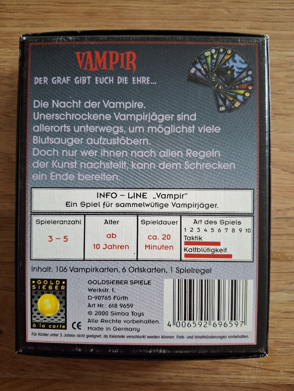 Giochi: Kartenspiel Vampir – Usato da Zürich venduto da Vordermannd86 1