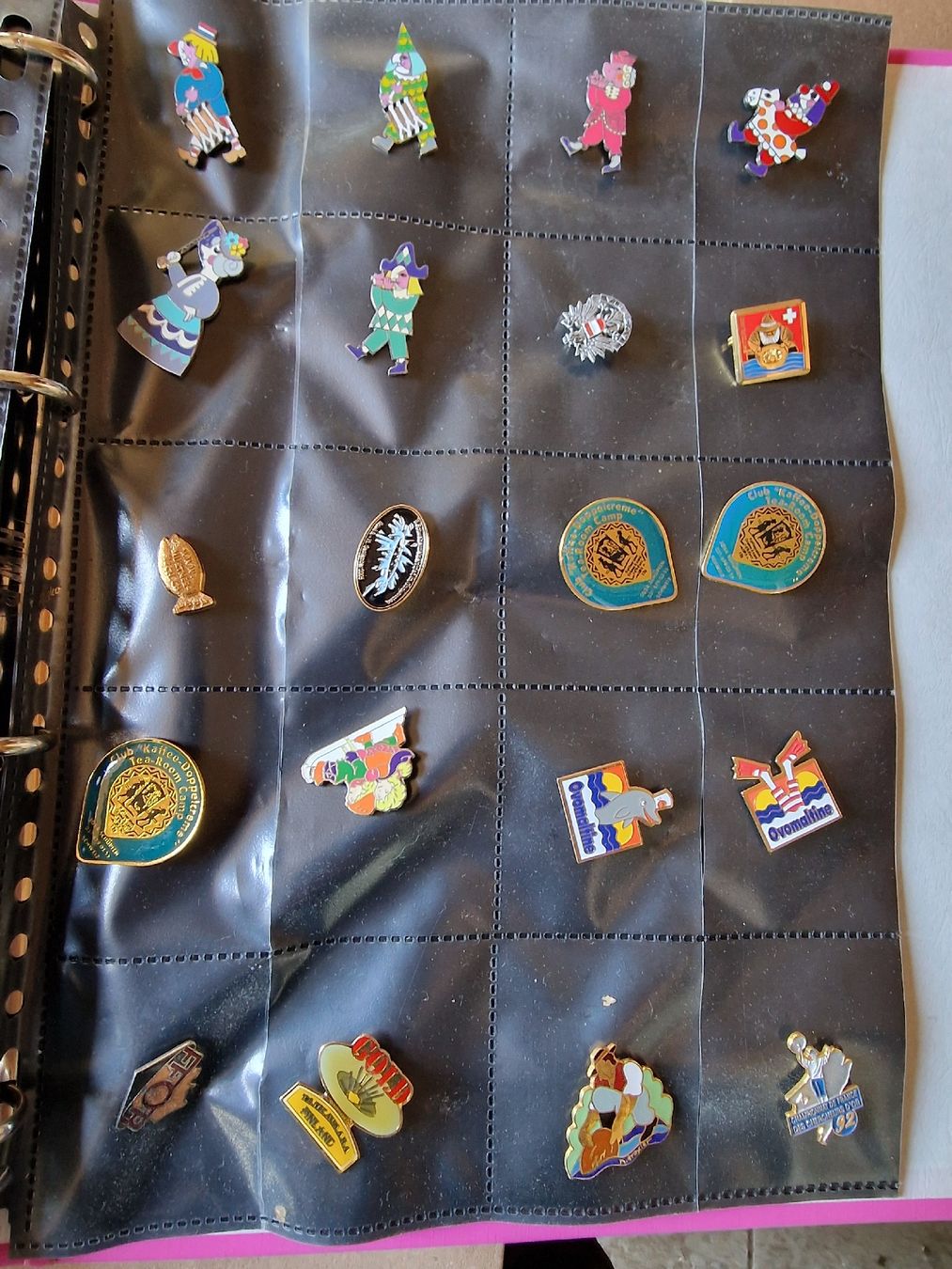 Placchette & Badge: Collection de pins divers dans classeur – Usato da Delémont venduto da youhoucans 5
