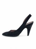Miu Miu Suede Pointed-Toe Slingback EU 36.5 Schwarz