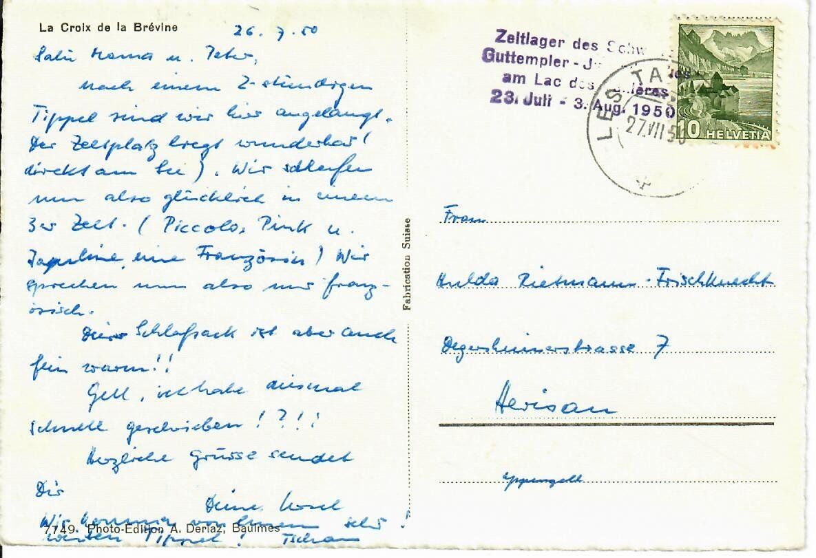 Cartoline postali: La Croix de la Brévine – Usato da Hochdorf venduto da Ziegel-16 1