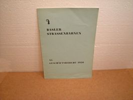 Heft 45. Geschäftsbericht 1939 - Basler Strassenbahnen