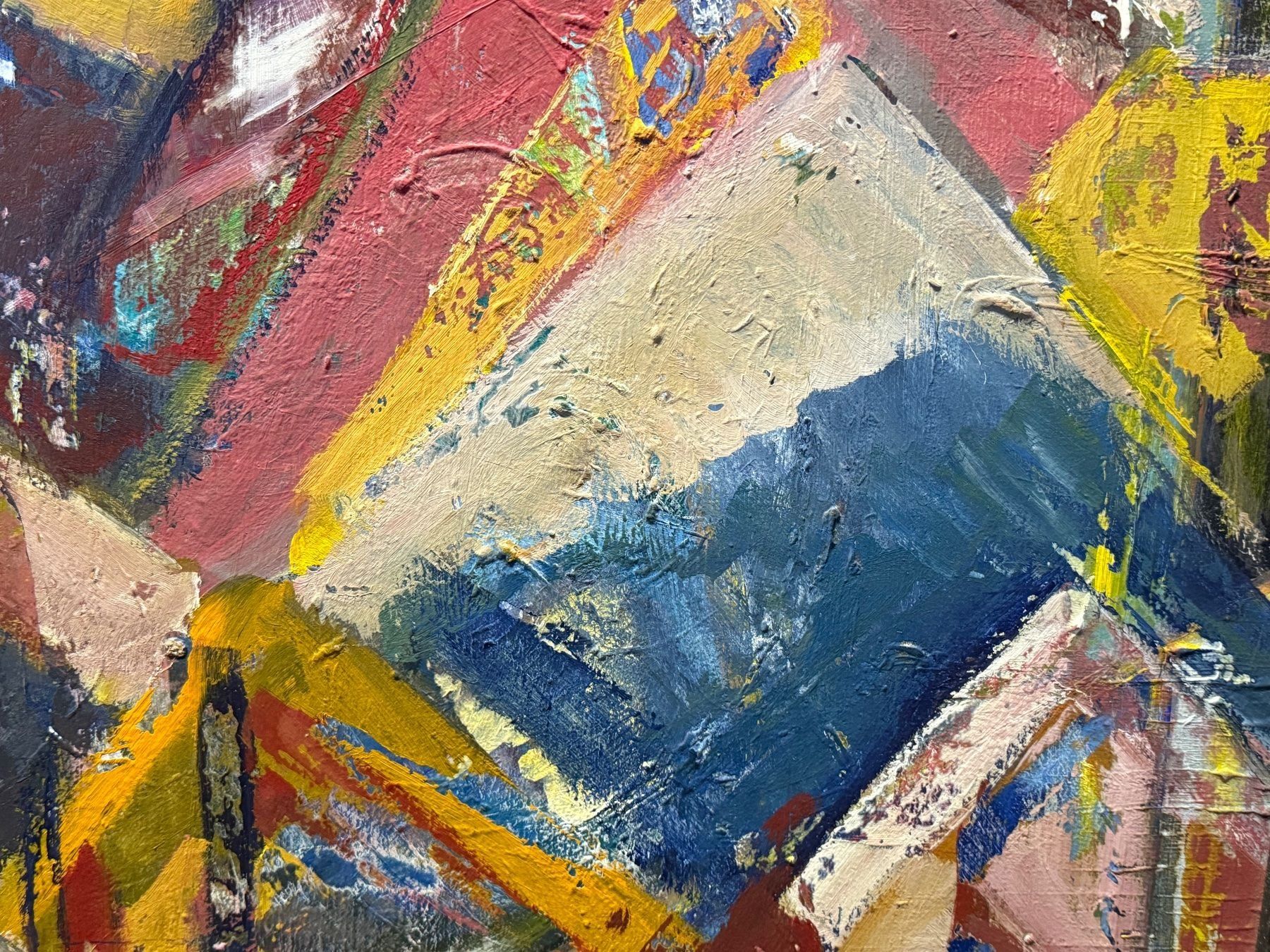 Dipinti: Komposition Oelgemälde BLUM ? – Usato da Basel venduto da Kaffee_und_Kunst 1