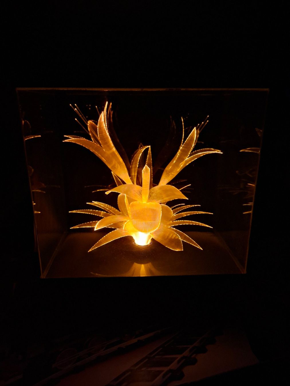 Lampade: VINTAGE 1970 Glasfaserlampe mit Farbwechsel – Usato da Schlieren venduto da Svenja7 8