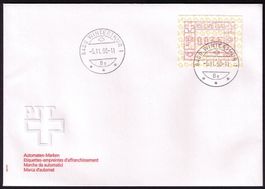 ATM 8A_ ill. FDC 5.11.90_8400 WINTERTHUR_ ATM vom Ort !