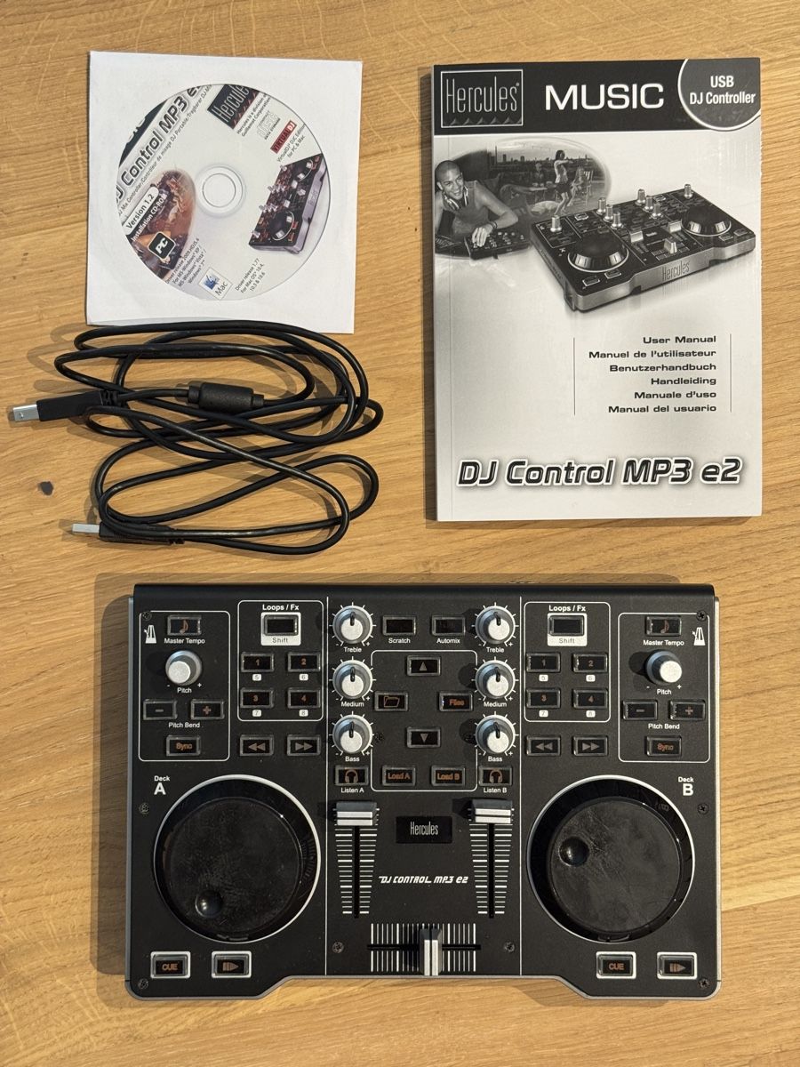 Hercules Console di mixaggio: Hercules DJ Control MP3 e2 USB DJ Controller – Usato da Saas im Prättigau venduto da bonamiCH 2