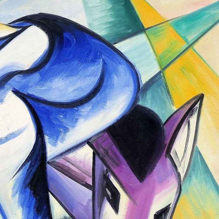 Riproduzioni & Creazioni: Franz Marc - Die ersten Tiere – Nuovo (secondo la descrizione) da Larnaca venduto da KunstDepot24 3