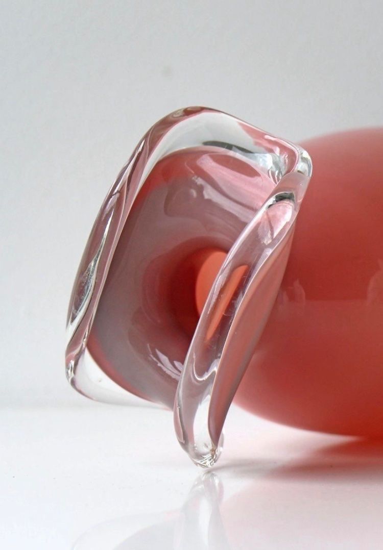 Murano Vasi & Recipienti: Rosa Murano Glas Vase – Usato da Zürich venduto da nojuma 6