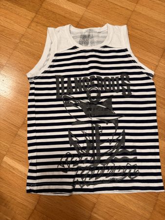 Sommer Tanktop Gr. 104 maritim gestreift, Top Zustand!
