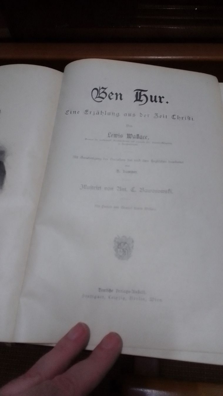 Libri: Antikes Buch "Ben Hur" von Lew Wallace, ca. 1900 – Usato da Bergün/Bravuogn venduto da dherbst01 1