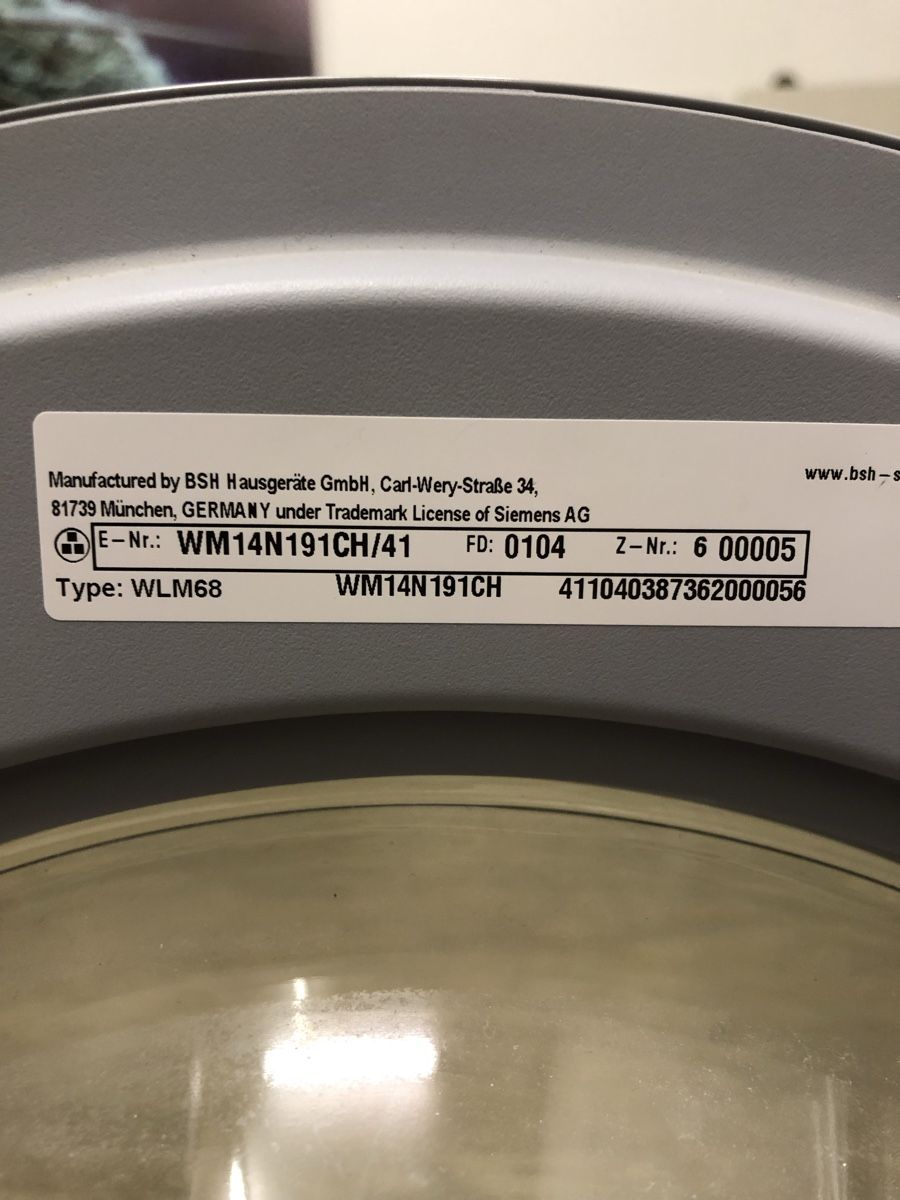 Siemens Lavatrici: Waschmaschine Siemens WM14N191CH – Usato da Diessenhofen venduto da Peppilella 2