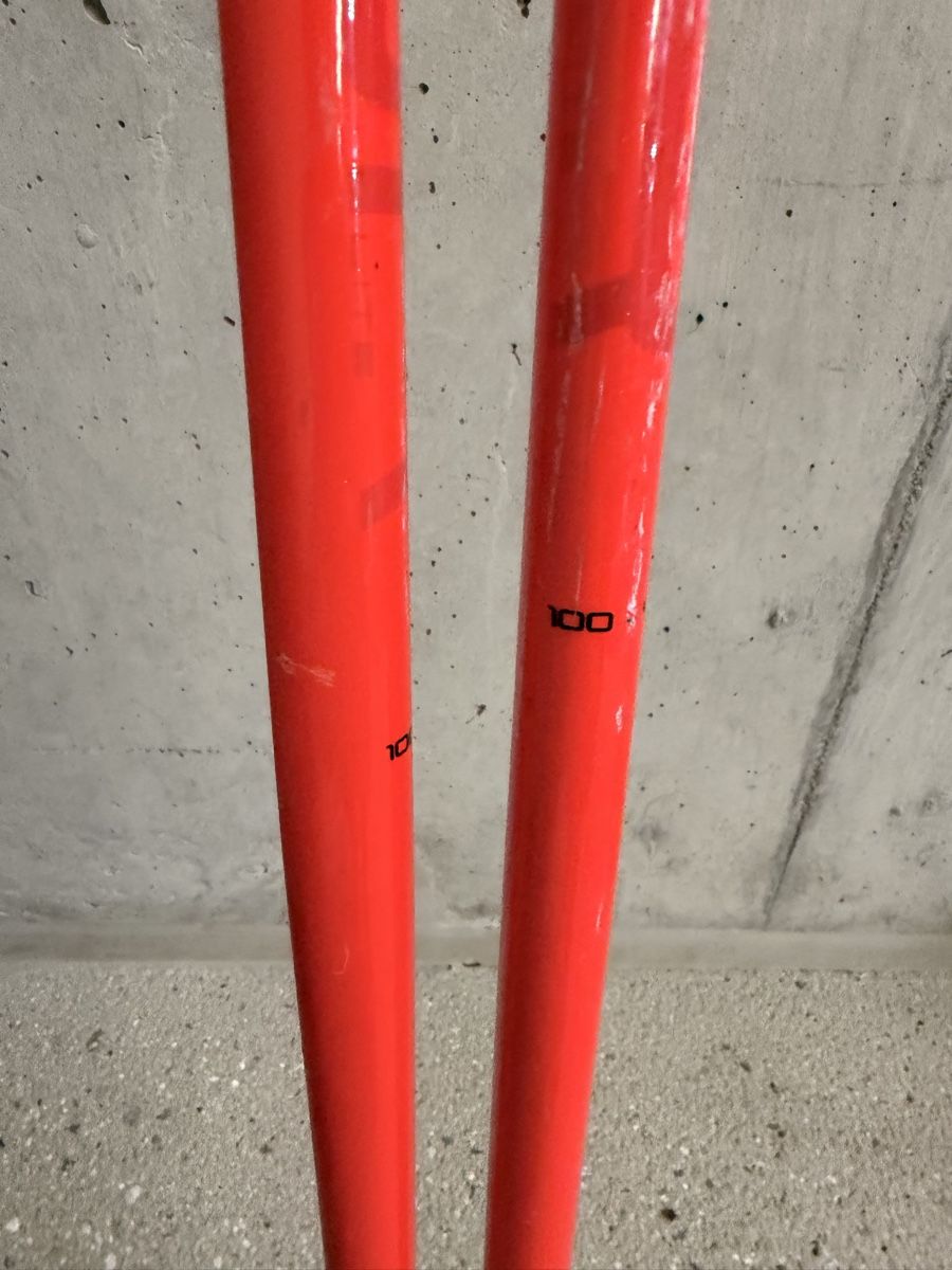 Leki World Cup Racing Ski Poles 100 cm Red Yellow Pair (D'occasion) à ...