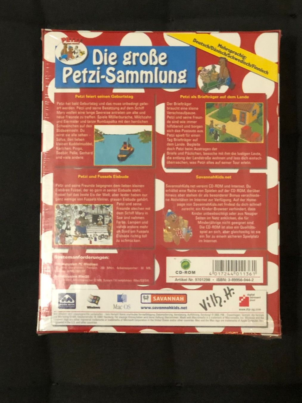 Giochi: Die grosse Petzi-Sammlung - Box 3 CD-Spiele originalverpackt – Nuovo e nell'imballaggio originale da Niederhasli venduto da thozam 1