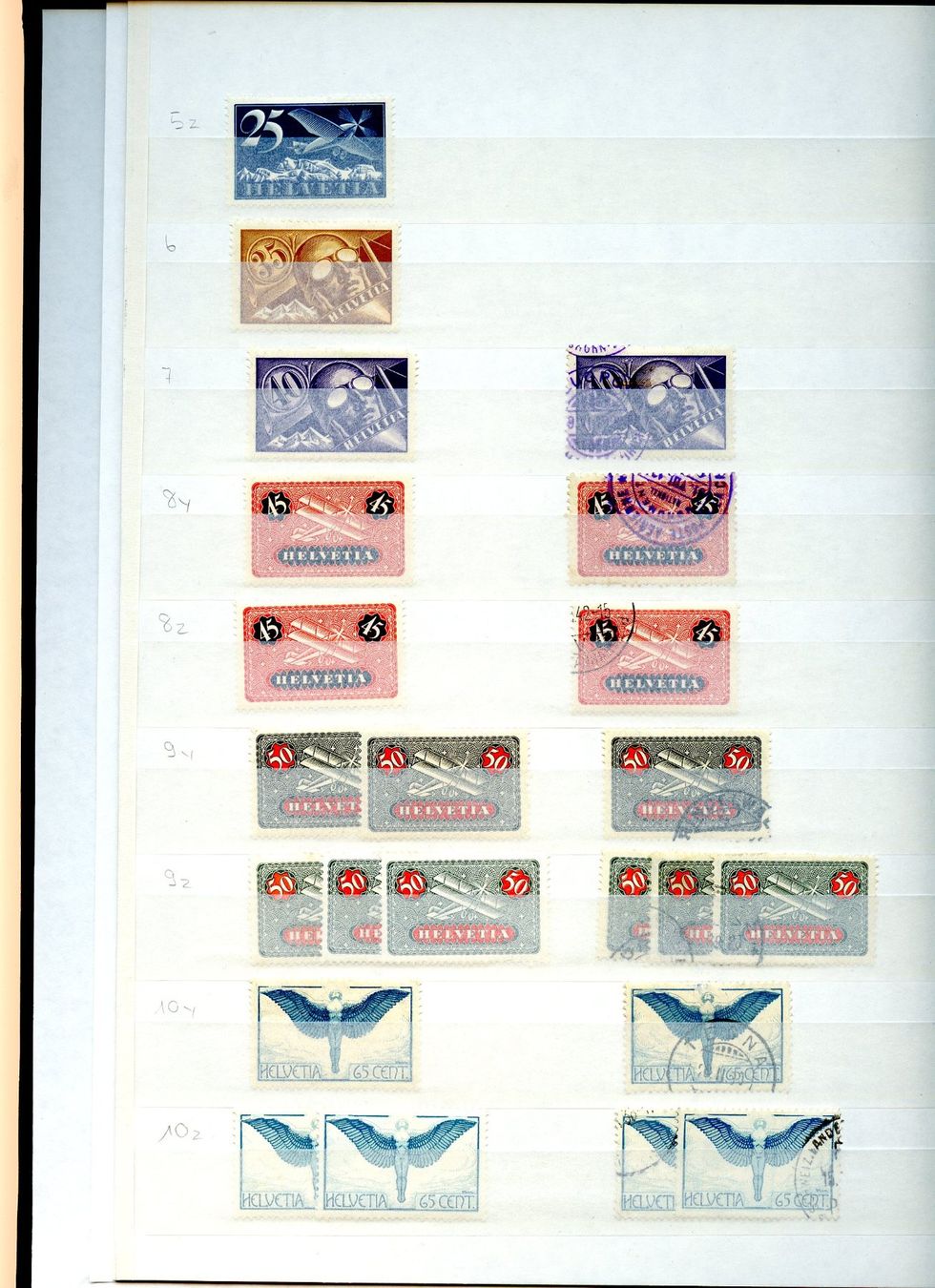 Alle Briefmarken: 1 grosse Sammlung Flugpost / postfrisch/Falz/gestempelt – Gebraucht aus Steffisburg von Charlamov 1
