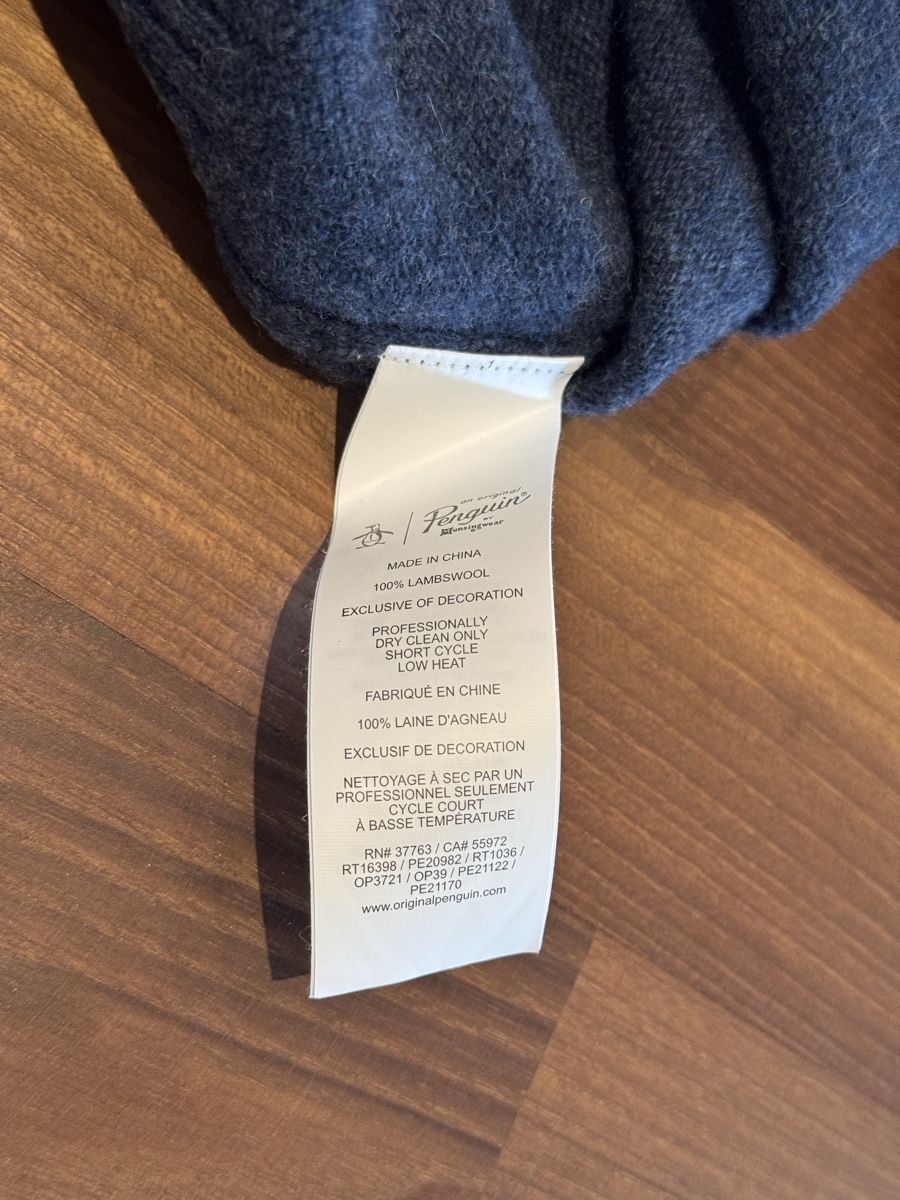 Pullover & Sweatshirts: Original Penguin Pullover navy, Gr. L, Lambswool – Gebraucht aus Gränichen von lixil 5