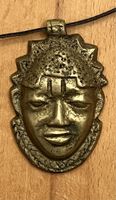 Bronze Afrikanischer Anhänger, Halskette, Handarbeit, Ethno