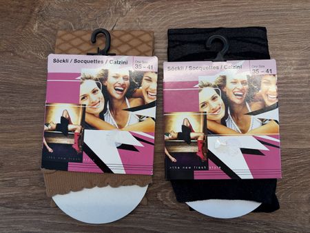 2 Paar Damen Söckli, One Size