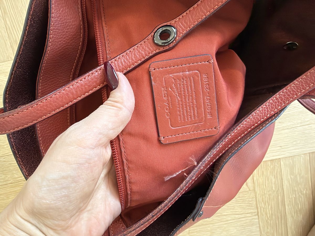 Coach Borse da donna: Coach Handtasche Leder rot – Usato da St. Gallen venduto da aenny1234 3