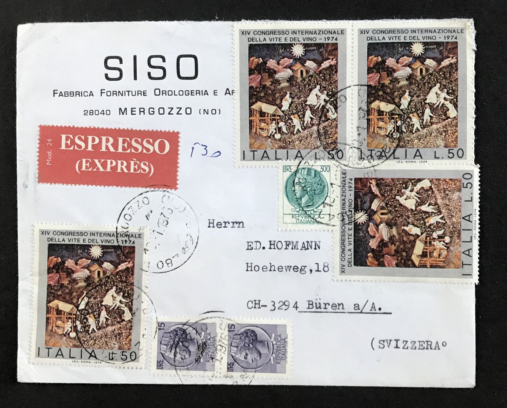Tutti i francobolli: ANTIKER BRIEFUMSCHLAG ITALIEN – Usato da Ostermundigen venduto da Kari1937