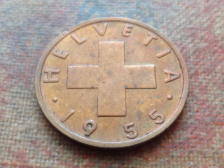 Toutes les monnaies: 1 Rp. 1955  (A) – D'occasion à Romanel-sur-Lausanne par Swift13
