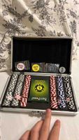 Poker-Set im Aluminiumkoffer gebrauchter Zustand