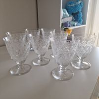 8 alte Baccarat-Kristallweingläser, CHATEAUBRIJANT ROHAN