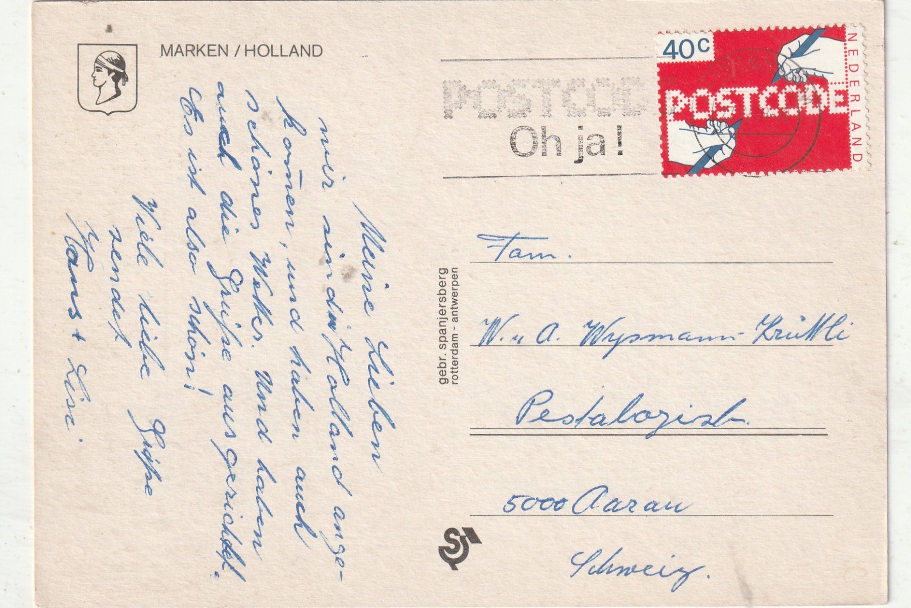 Cartoline postali: Marken Holland – Usato da Lumbrein venduto da made02 1