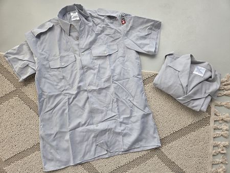 2 Militärhemden kurz 41
